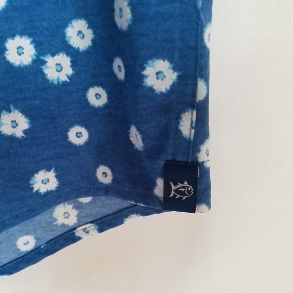 NEW Southern Tide Intercoastal Performance Floral Button Front Shirt Men's Small - Picture 5 of 8